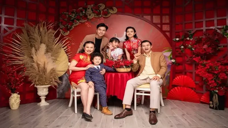 Ảnh gia đình trong dịp lễ tết - hình 1