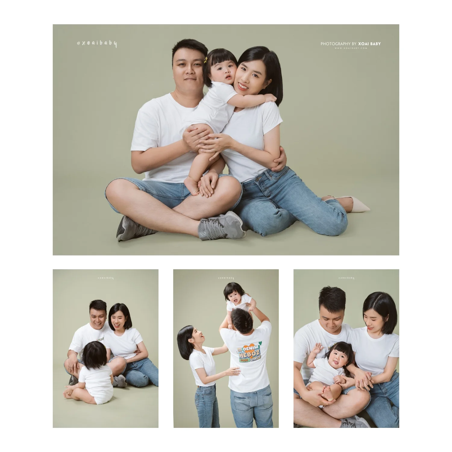 Phông Nền Chụp Ảnh Gia Đình Studio Nha Trang | Xoài Baby (2)