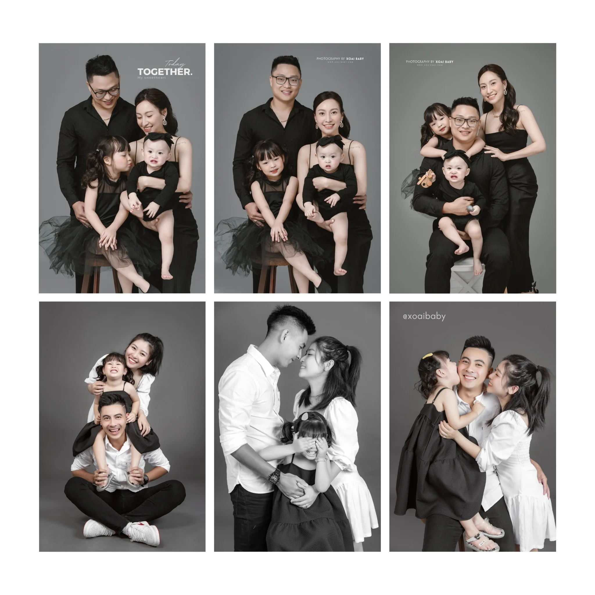 Phông Nền Chụp Ảnh Gia Đình Studio Nha Trang | Xoài Baby