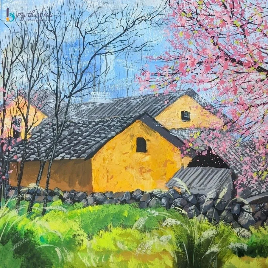 phong cảnh làng quê