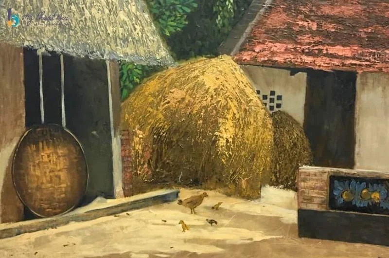 Vẽ tranh phong cảnh làng quê (2)