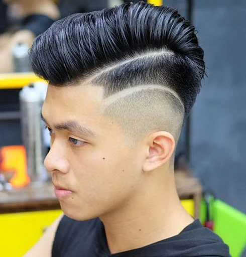 Cắt tóc nam kiểu pompadour hiện đại - Barber Shop Vũ Trí