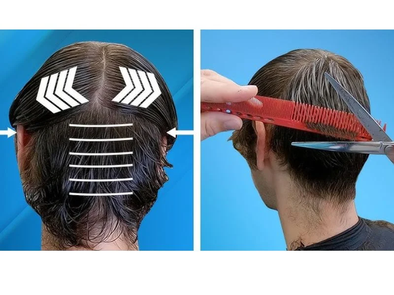 Kỹ thuật chia tóc và xác định góc cắt