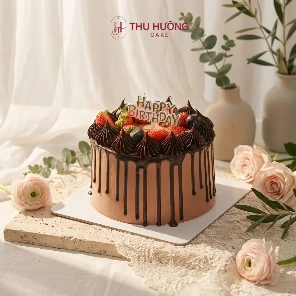 Bánh sinh nhật vị socola đẹp