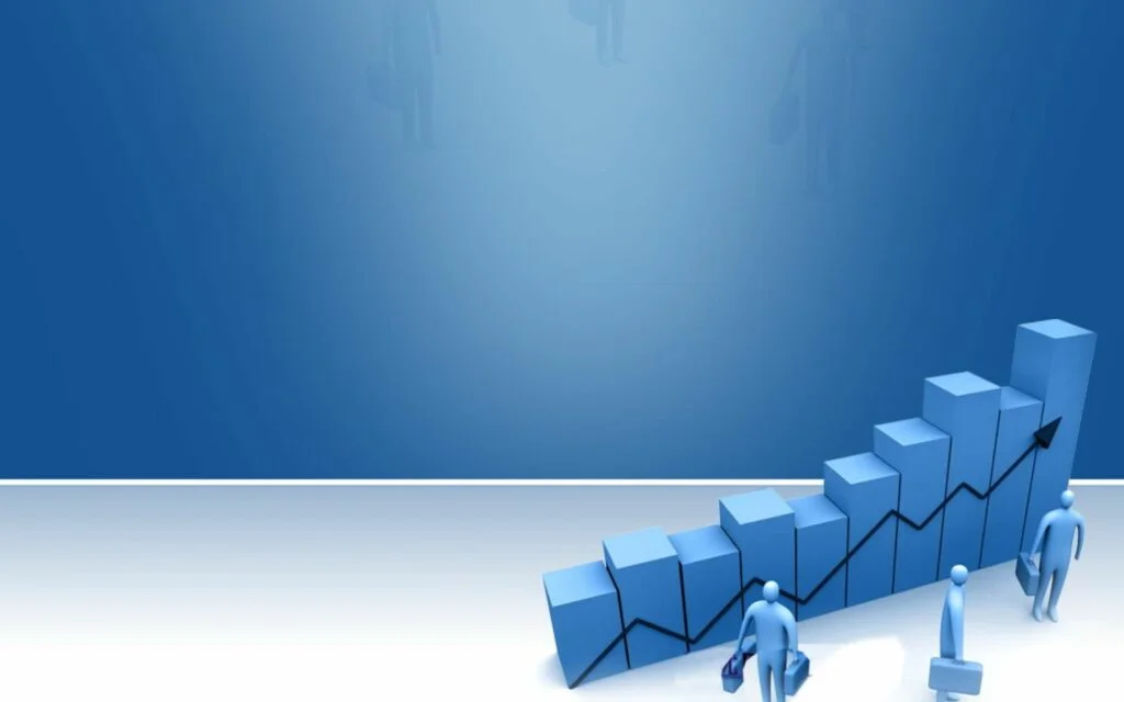 Hình nền PowerPoint biểu đồ kinh doanh chuyên nghiệp